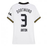 Camisa de Futebol Borussia Dortmund Waldemar Anton #3 Equipamento Alternativo Mulheres 2024-25 Manga Curta